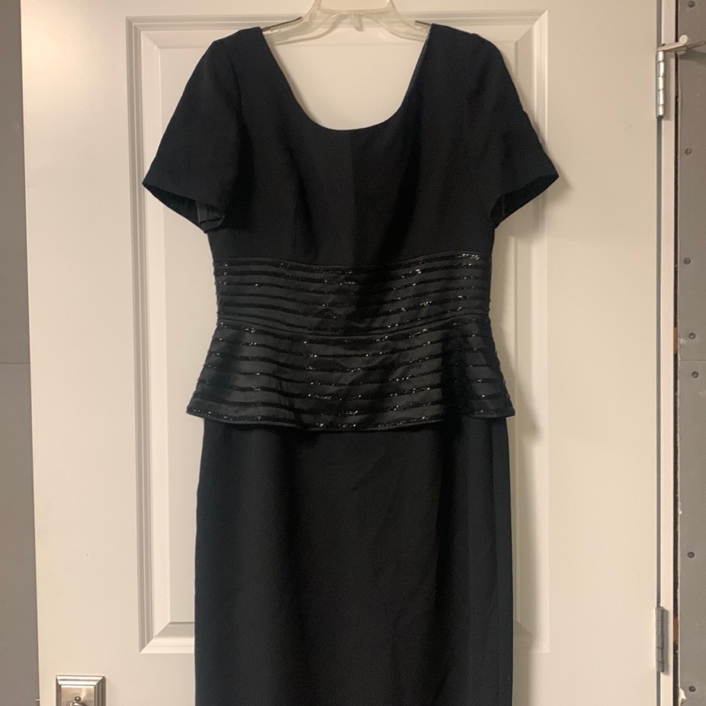 Formal Liz Claiborne night Black dress size 12 with beading